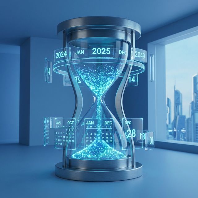 Age Calculator hourglass concept