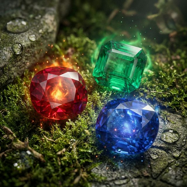 Glowing Astrological Gemstones