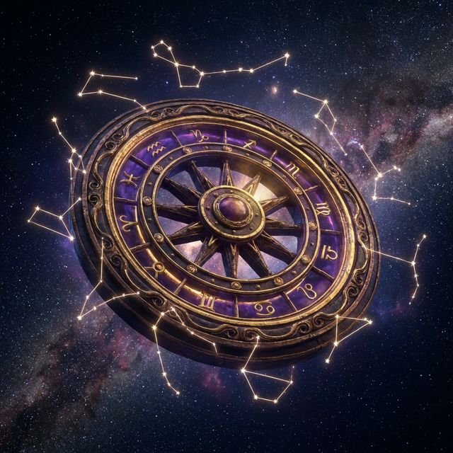Zodiac Wheel and Constellations